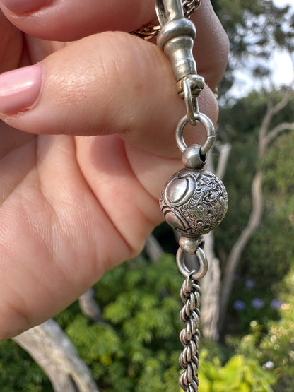 Sterling Silver Rope and Orb Extender