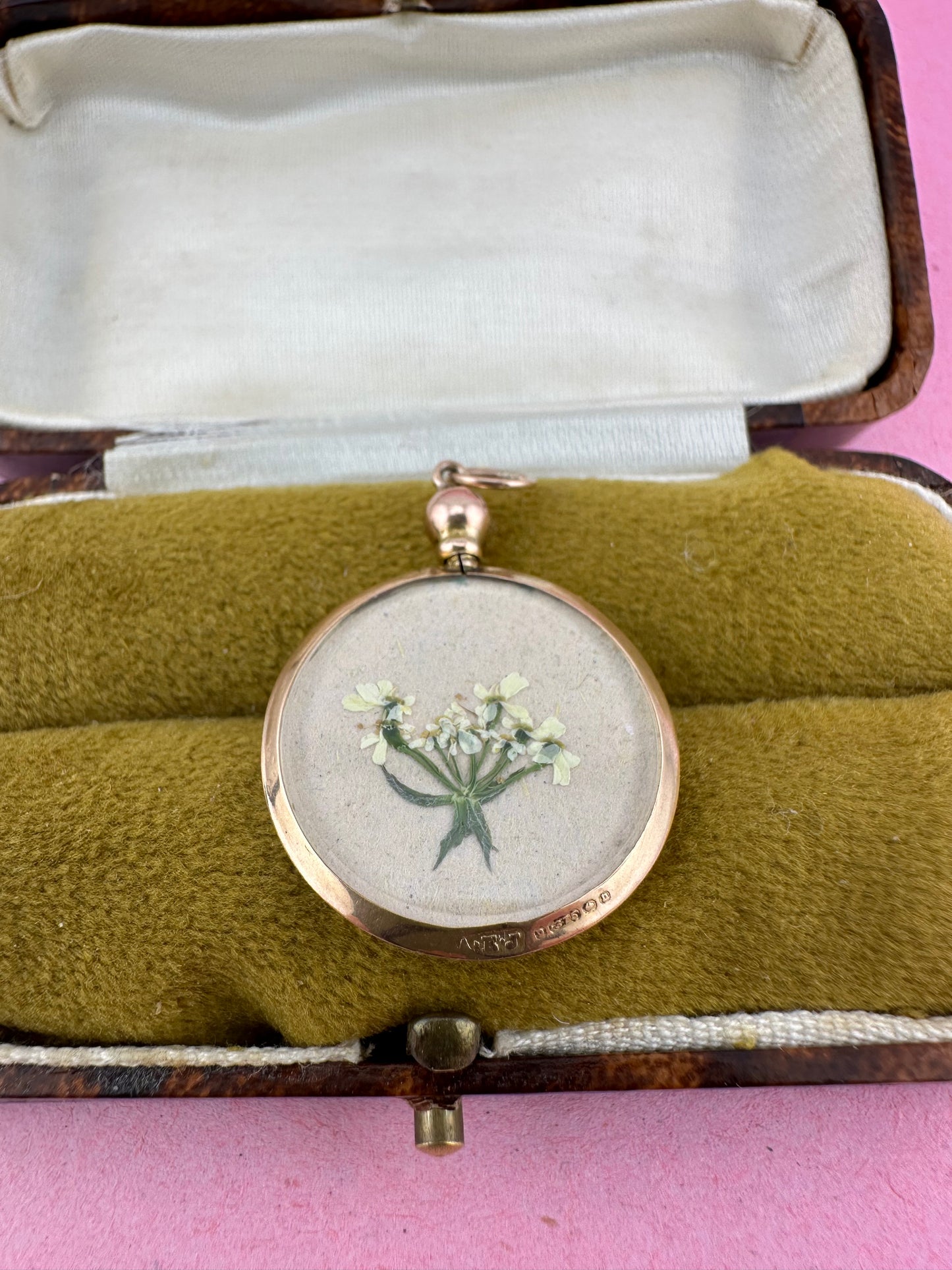 Antique 9ct Rose Gold Open Locket