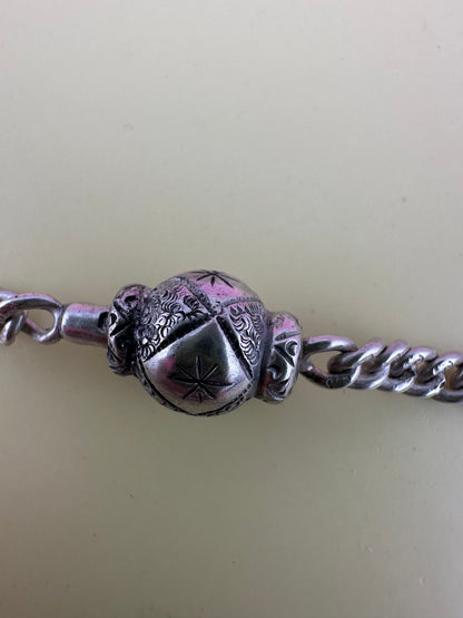 Sterling Silver Spinner Extender with spring ring clasp.
