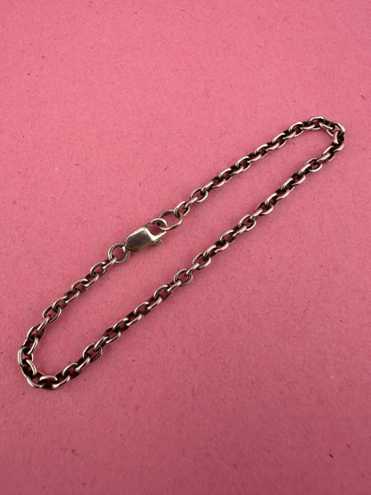 Sterling silver cable bracelet