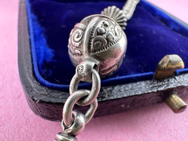 Sterling silver Curb and ball extender