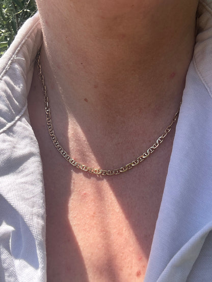 Vintage 9ct Gold Mariner chain
