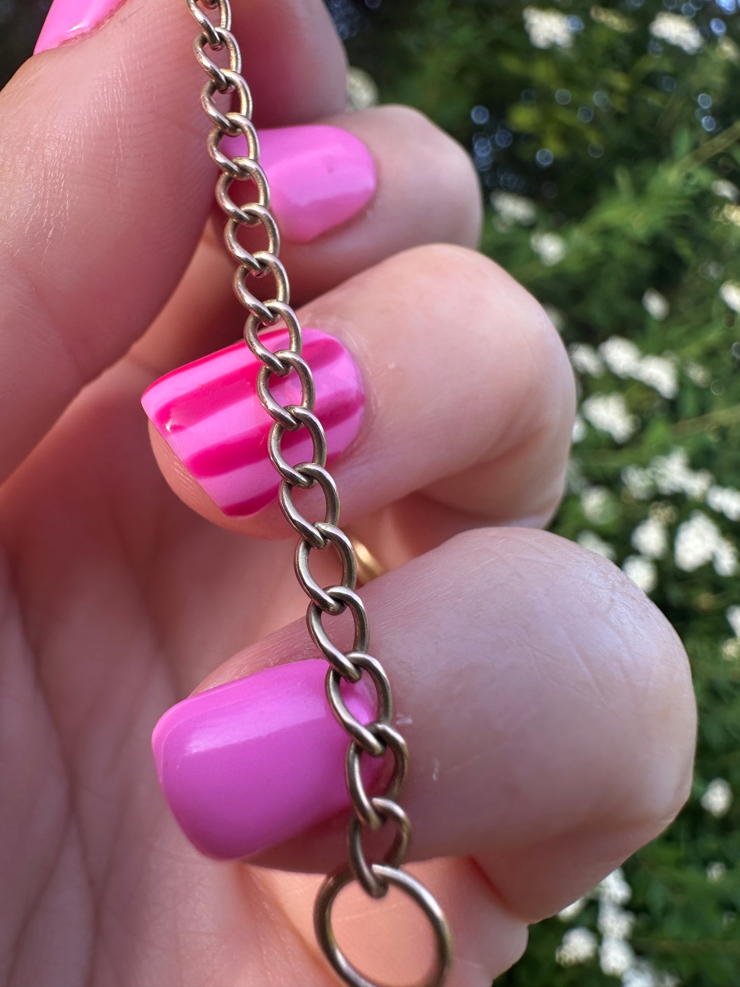 9ct Gold curb extender- no clasps