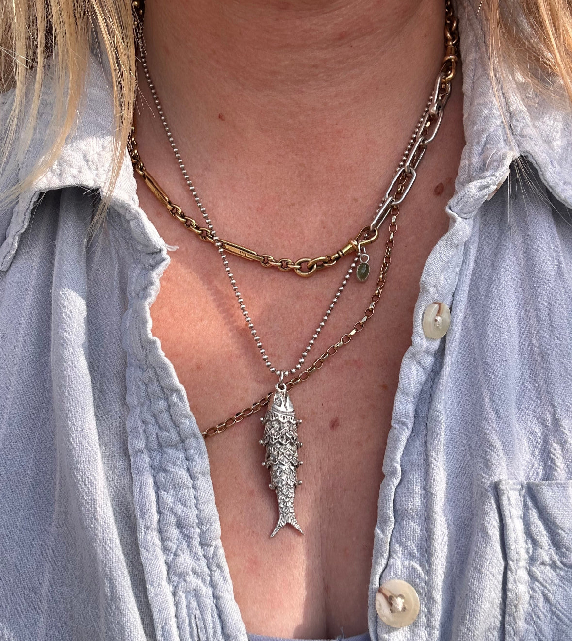 Vintage Sterling Silver Ball chain