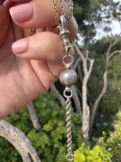 Sterling Silver Rope and Orb Extender