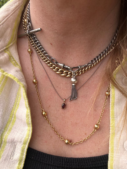 Sterling Silver Orb tassel
