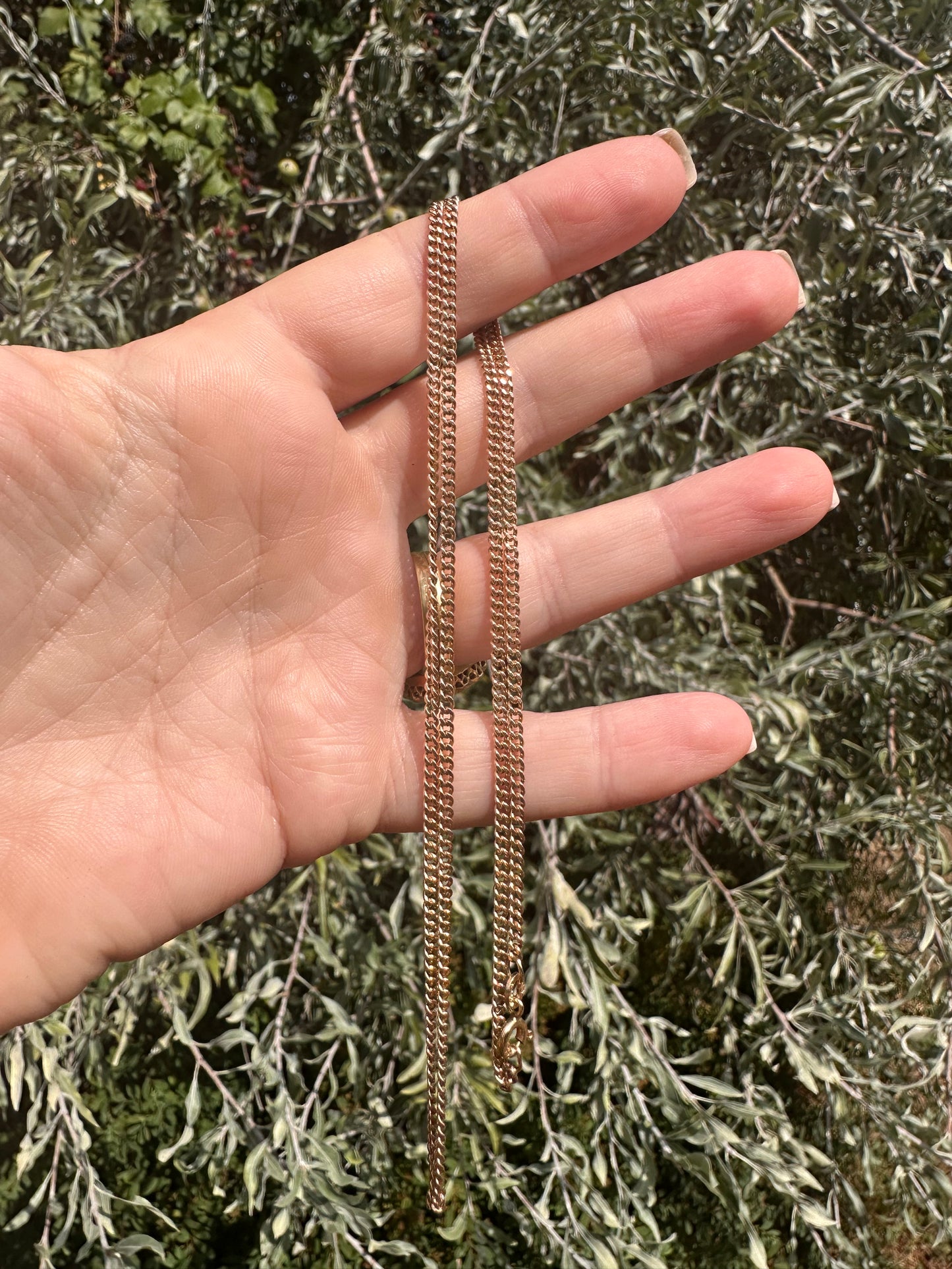 Vintage UnoAerre 9ct Rose Gold Curb chain