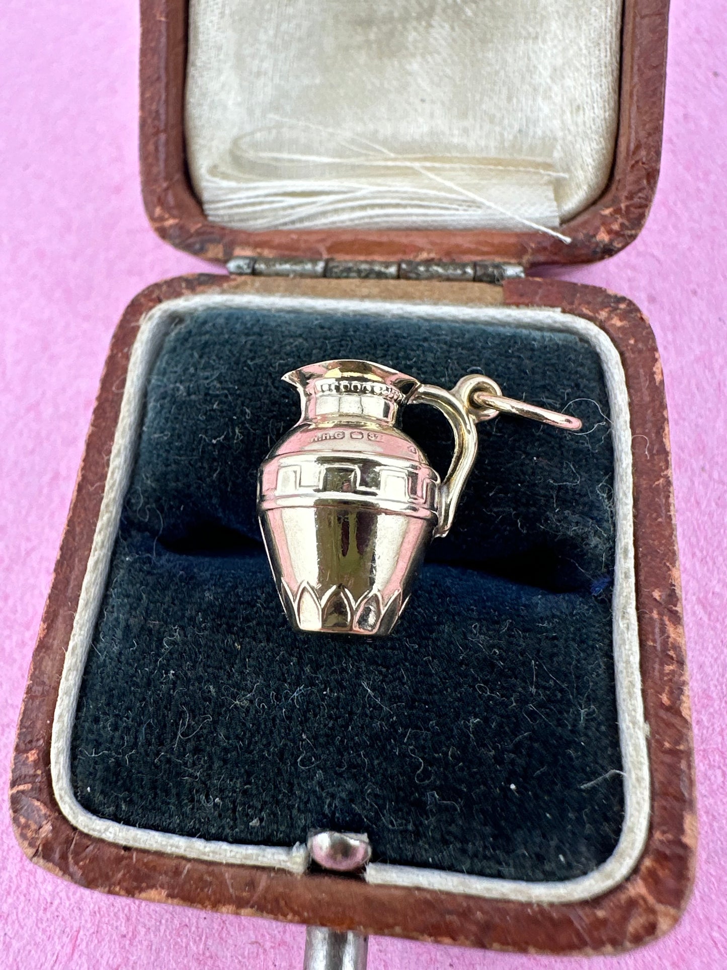 Vintage 9ct Gold greek Jug charm