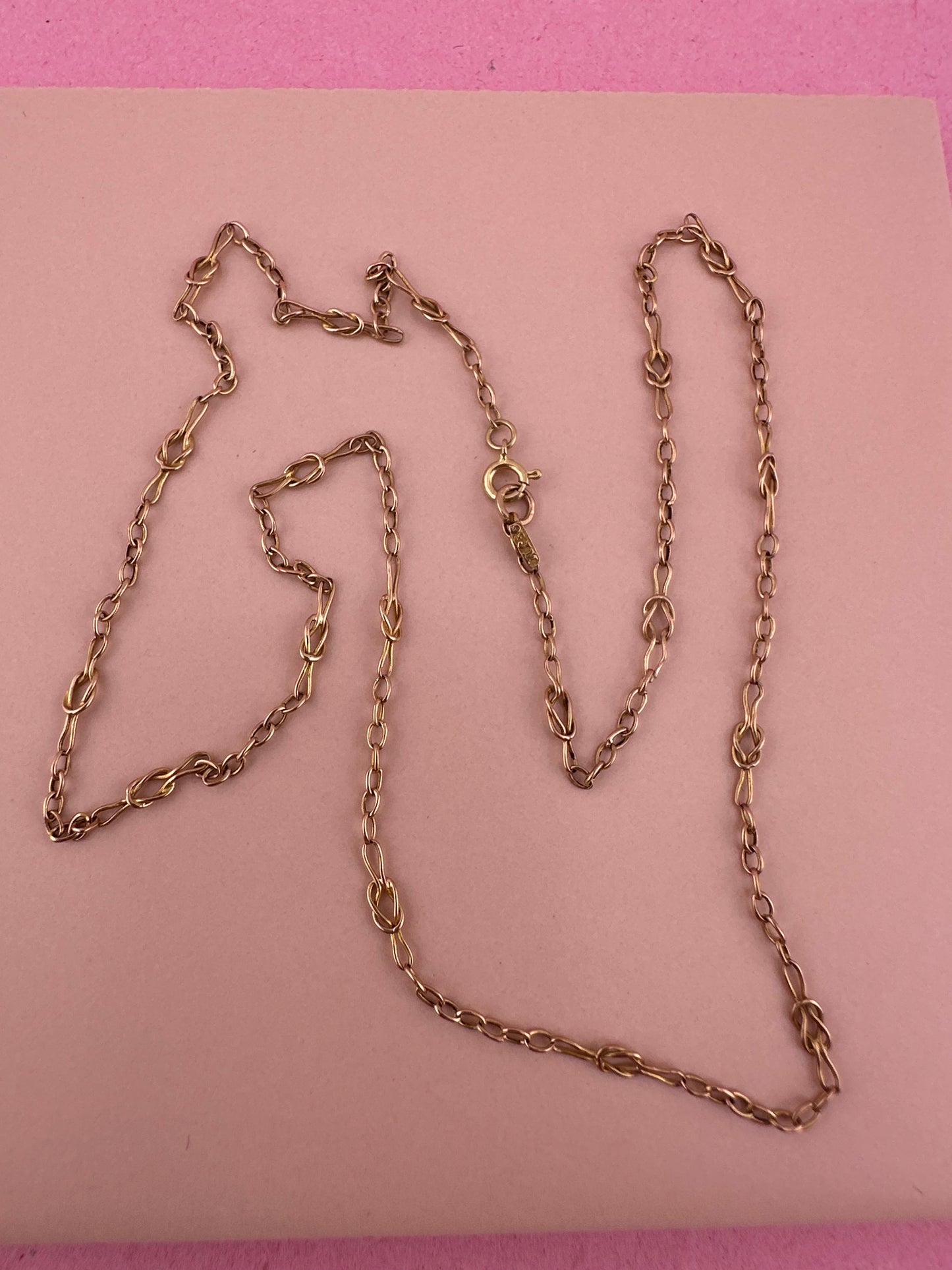 Antique 9ct Gold Knot Chain