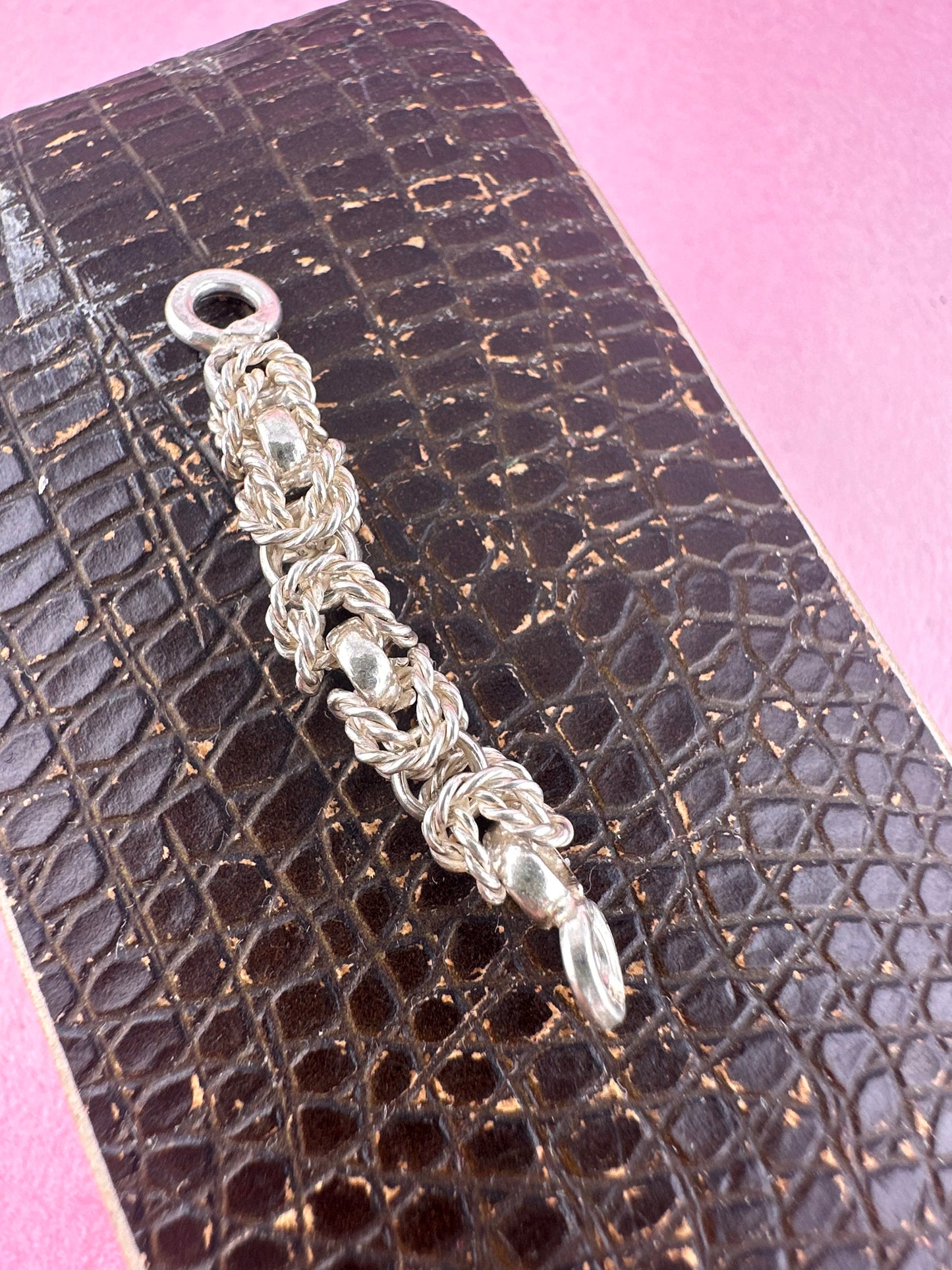 900 silver Byzantine Claspless extender