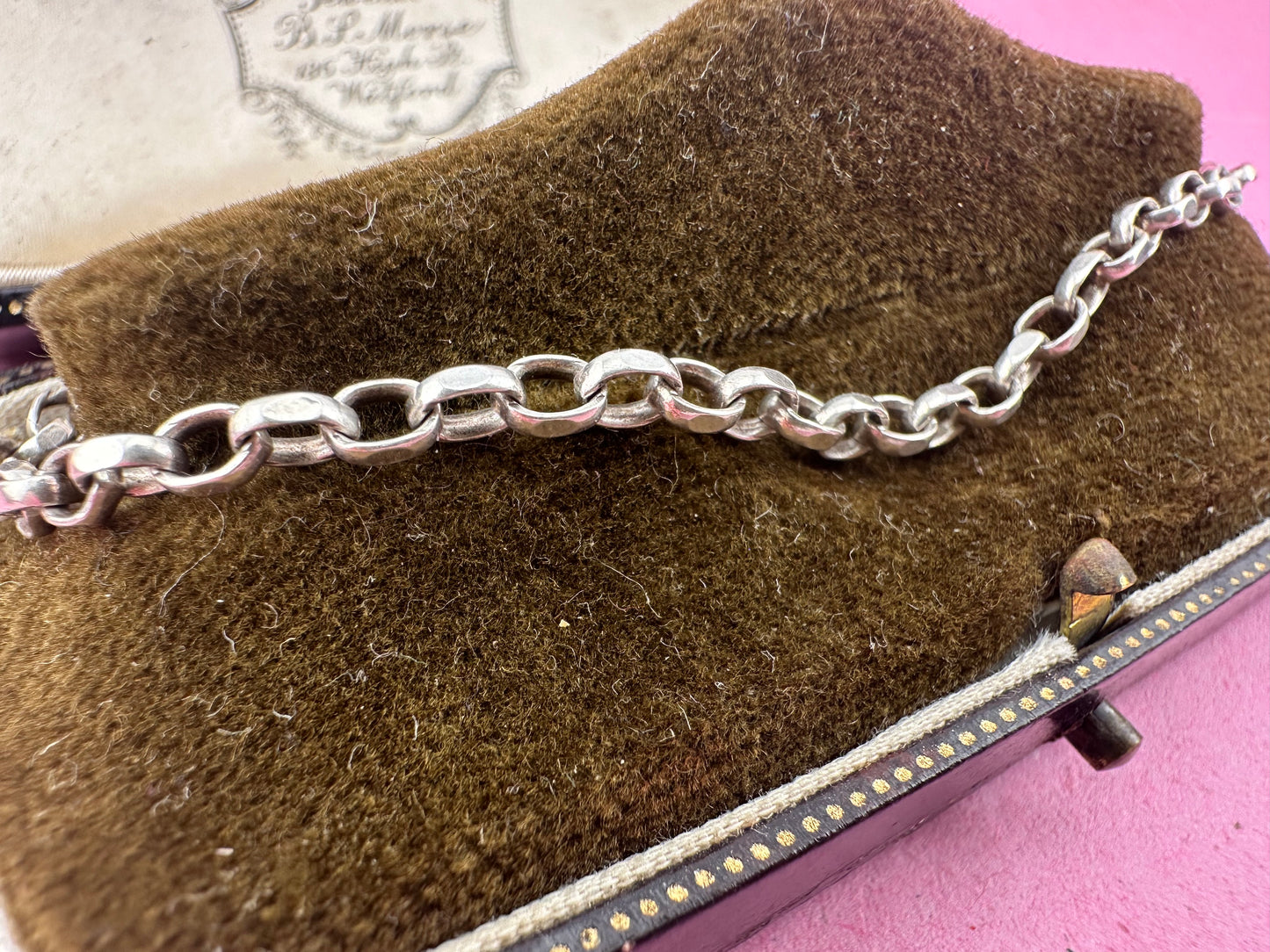 Sterling Silver Biker bracelet