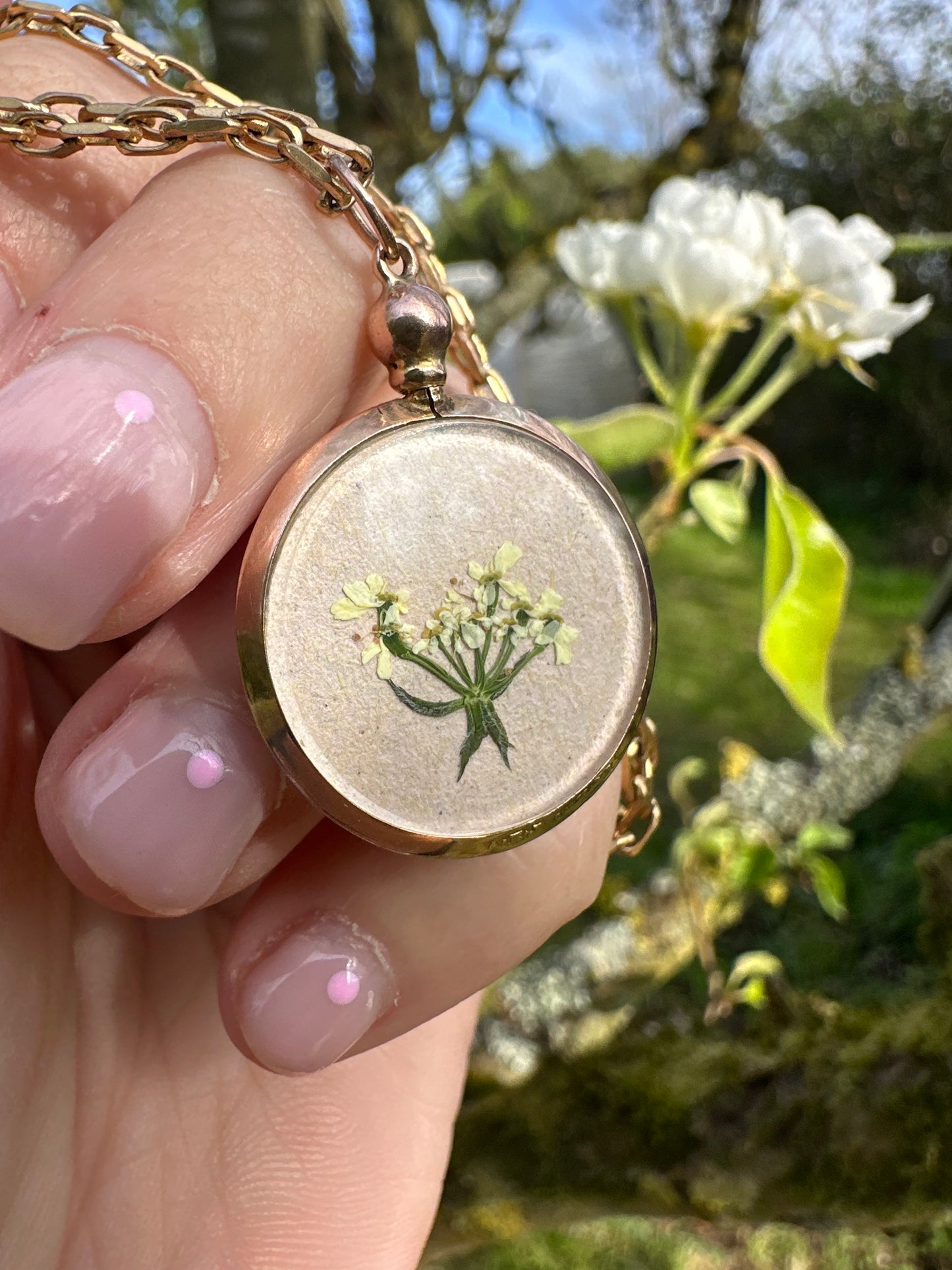 Antique 9ct Rose Gold Open Locket