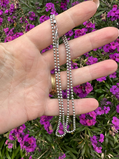 Sterling Silver ball chain