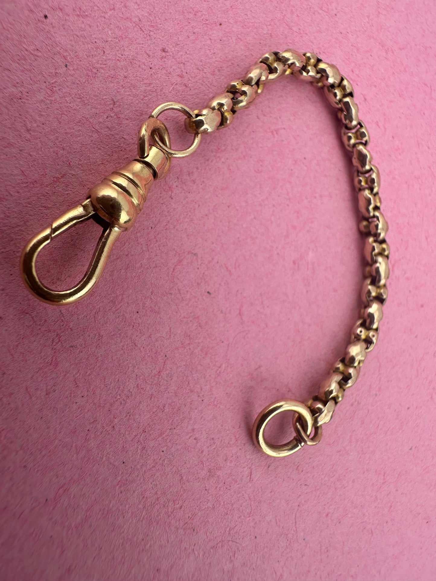 9ct Yellow Gold Popcorn link extender