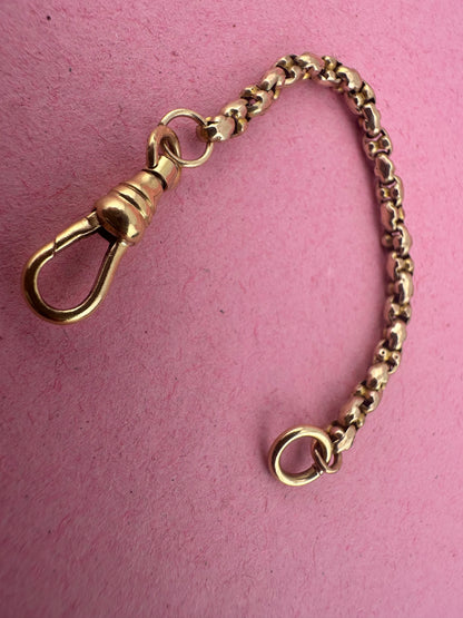 9ct Yellow Gold Popcorn link extender