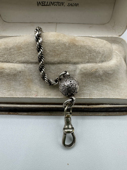 Sterling Silver Rope and Orb Extender