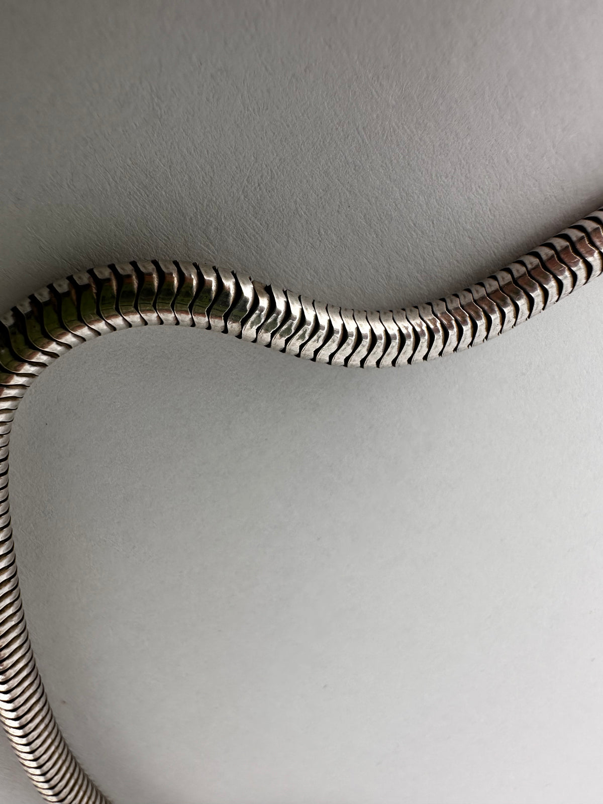 Sterling Silver Snake chain with Bolt clasp