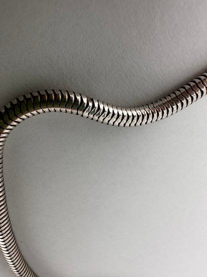 Sterling Silver Snake chain with Bolt clasp