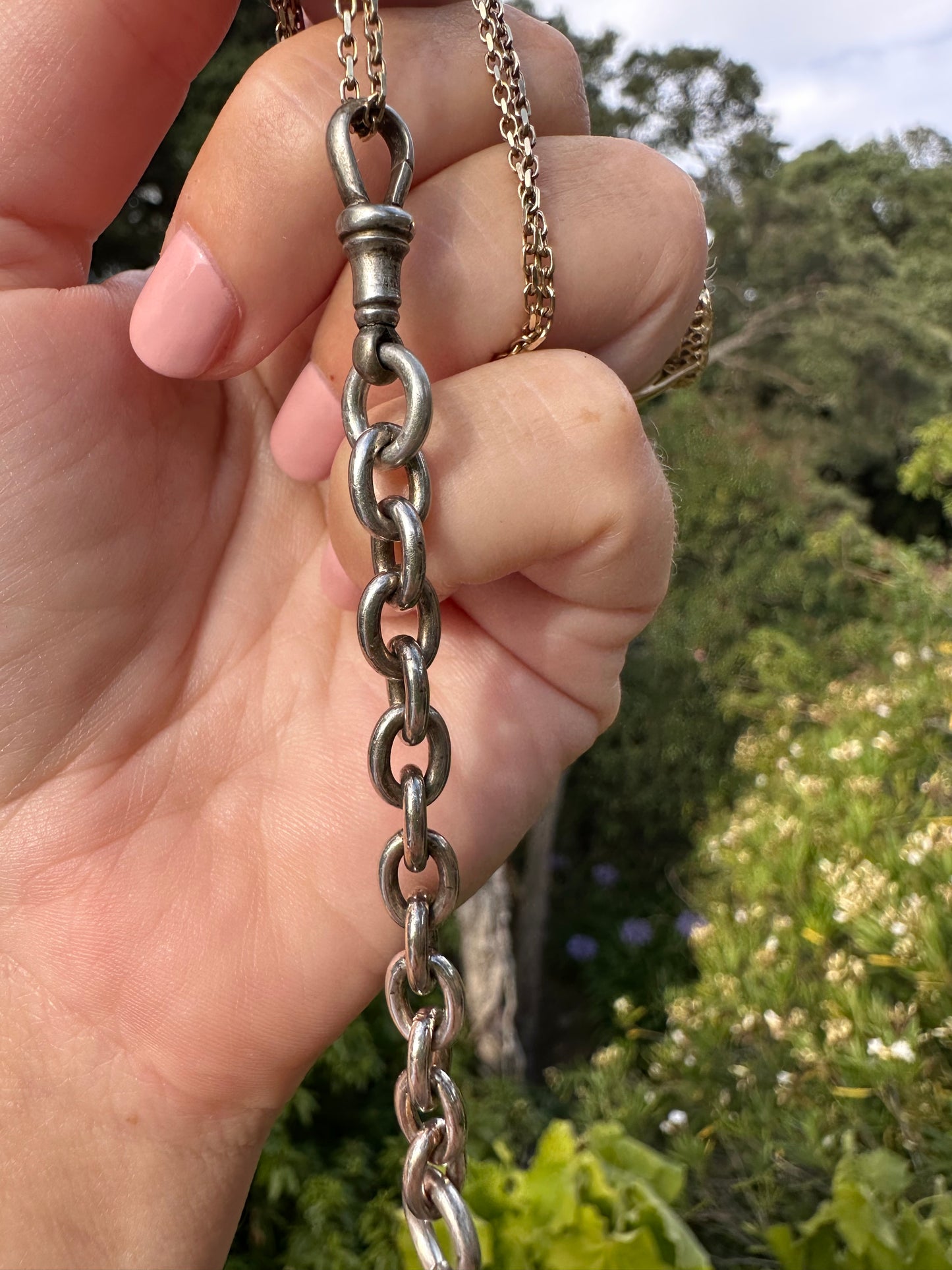 Sterling Silver Chubby Cable chain extender