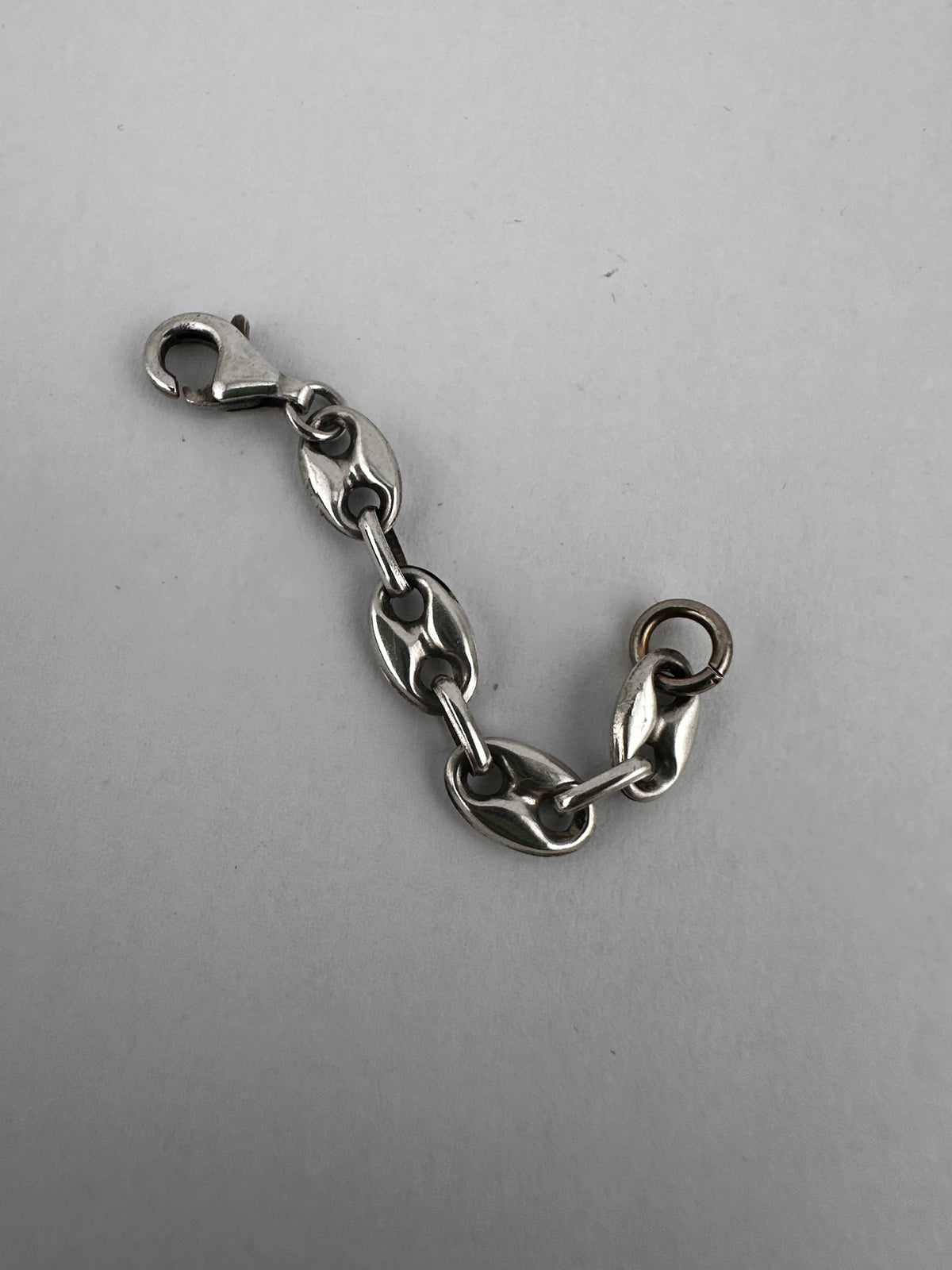 Vintage Sterling Silver Puffy Mariner chain extender