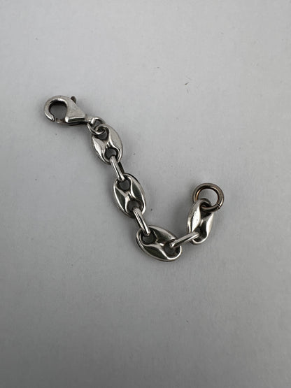 Vintage Sterling Silver Puffy Mariner chain extender