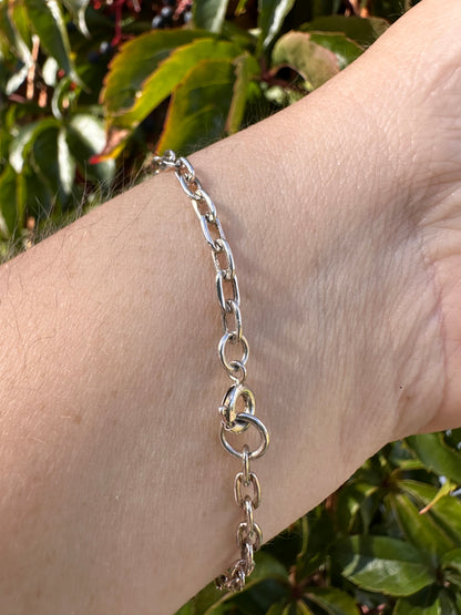 Sterling silver Biker Bracelet