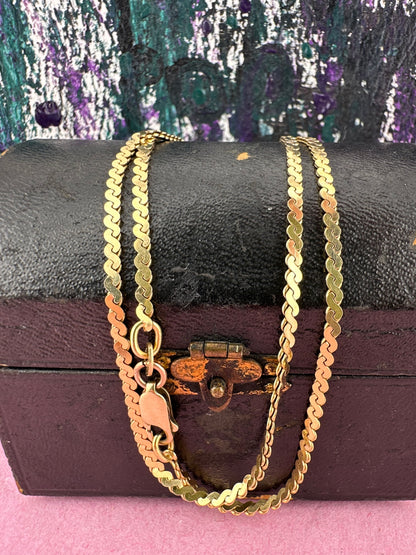 Vintage 9ct Gold S-Link Chain