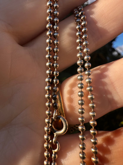 Vintage Sterling Silver Ball chain