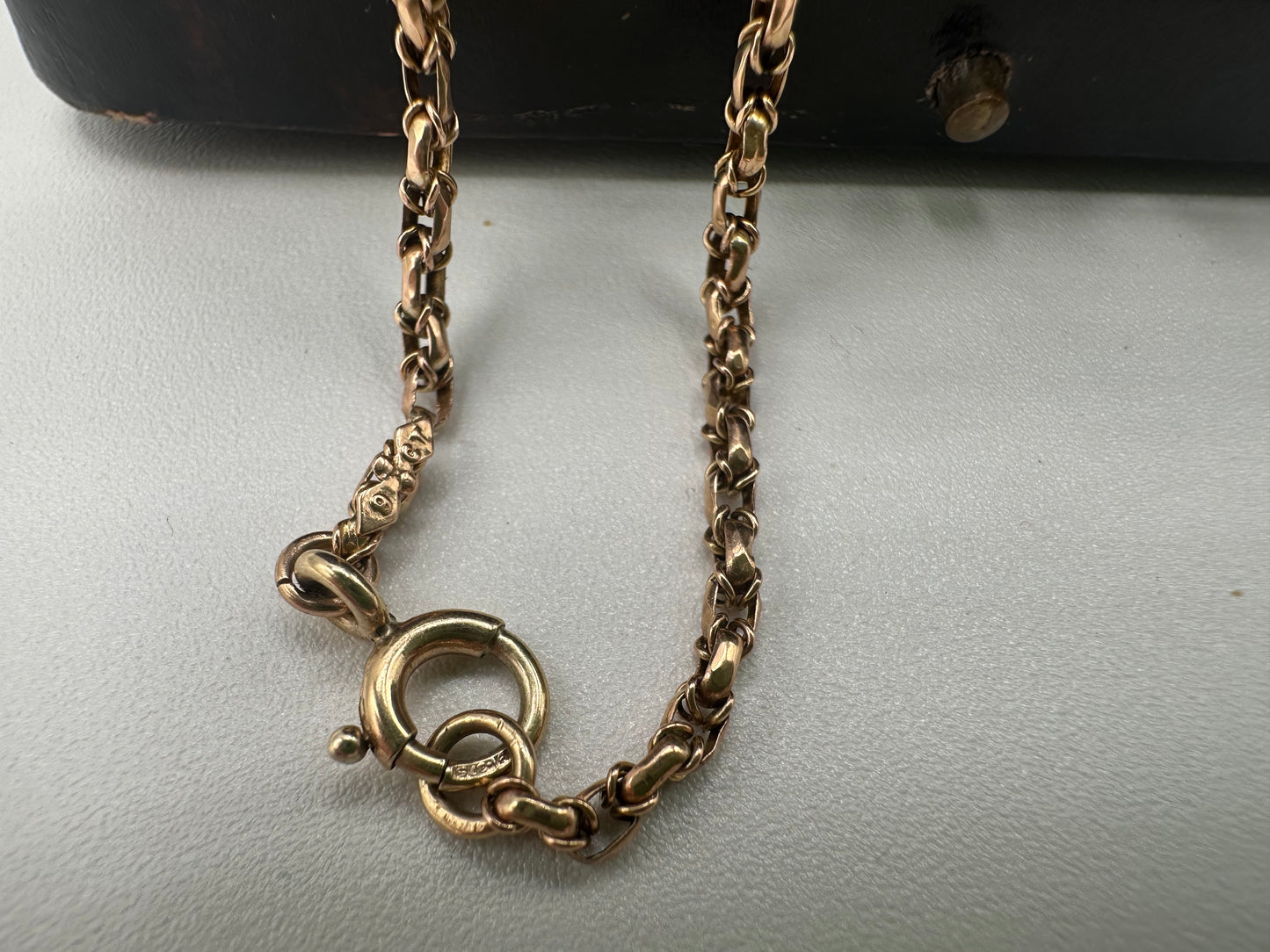 Antique 9ct Gold Wrapped Belcher chain with bolt clasp