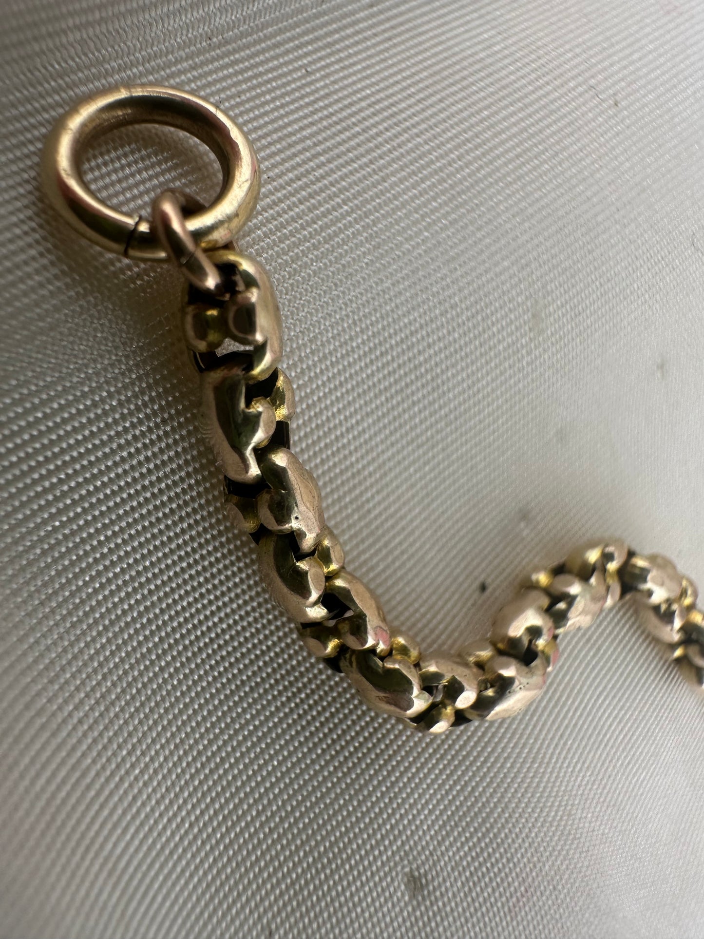 9ct Yellow Gold Popcorn link extender