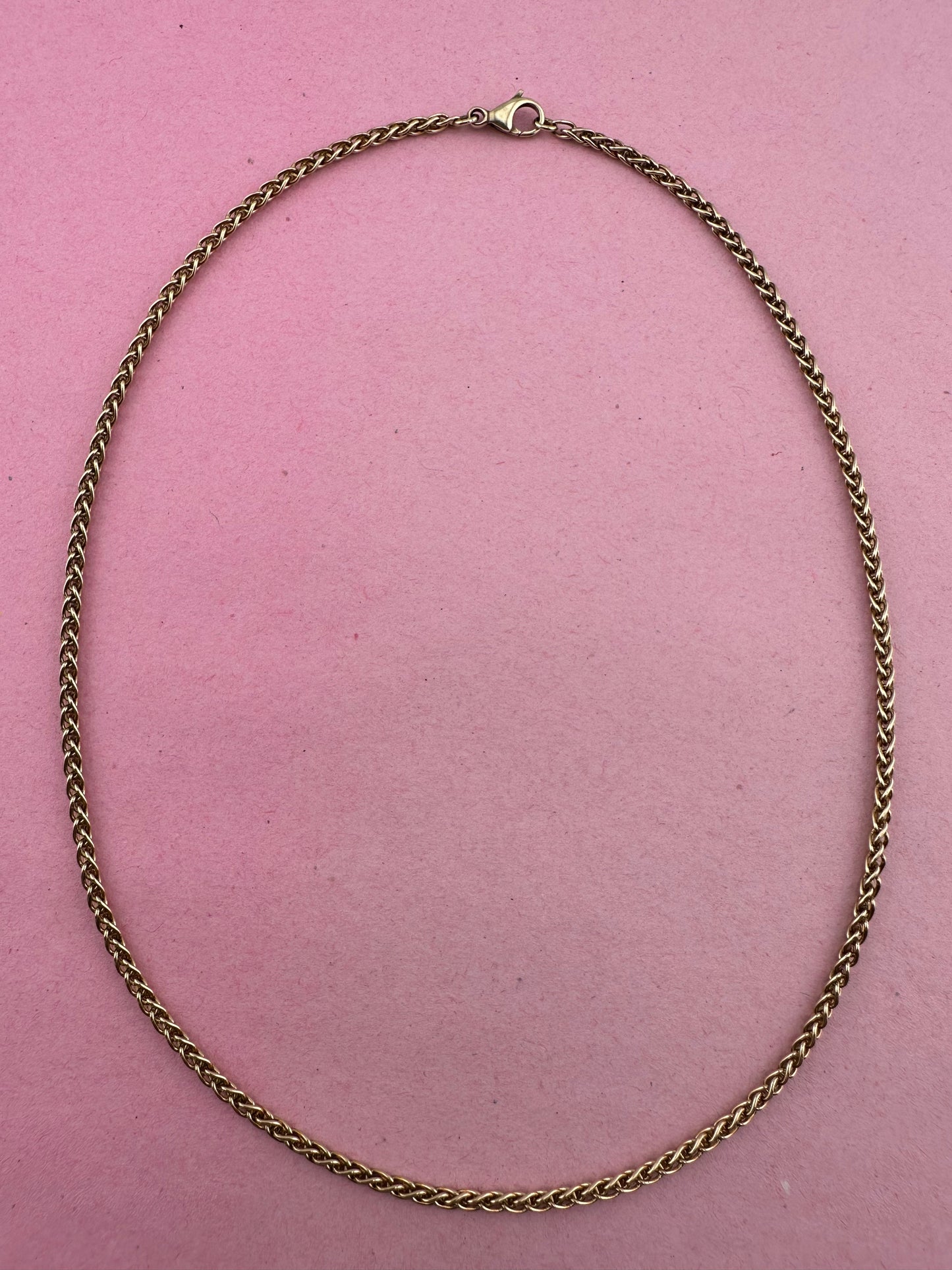 9ct Yellow Gold Spiga chain