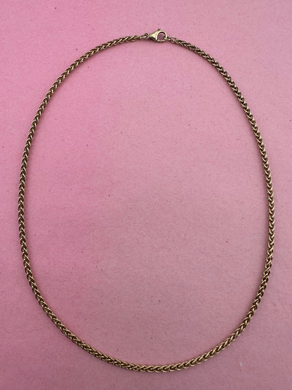 9ct Yellow Gold Spiga chain