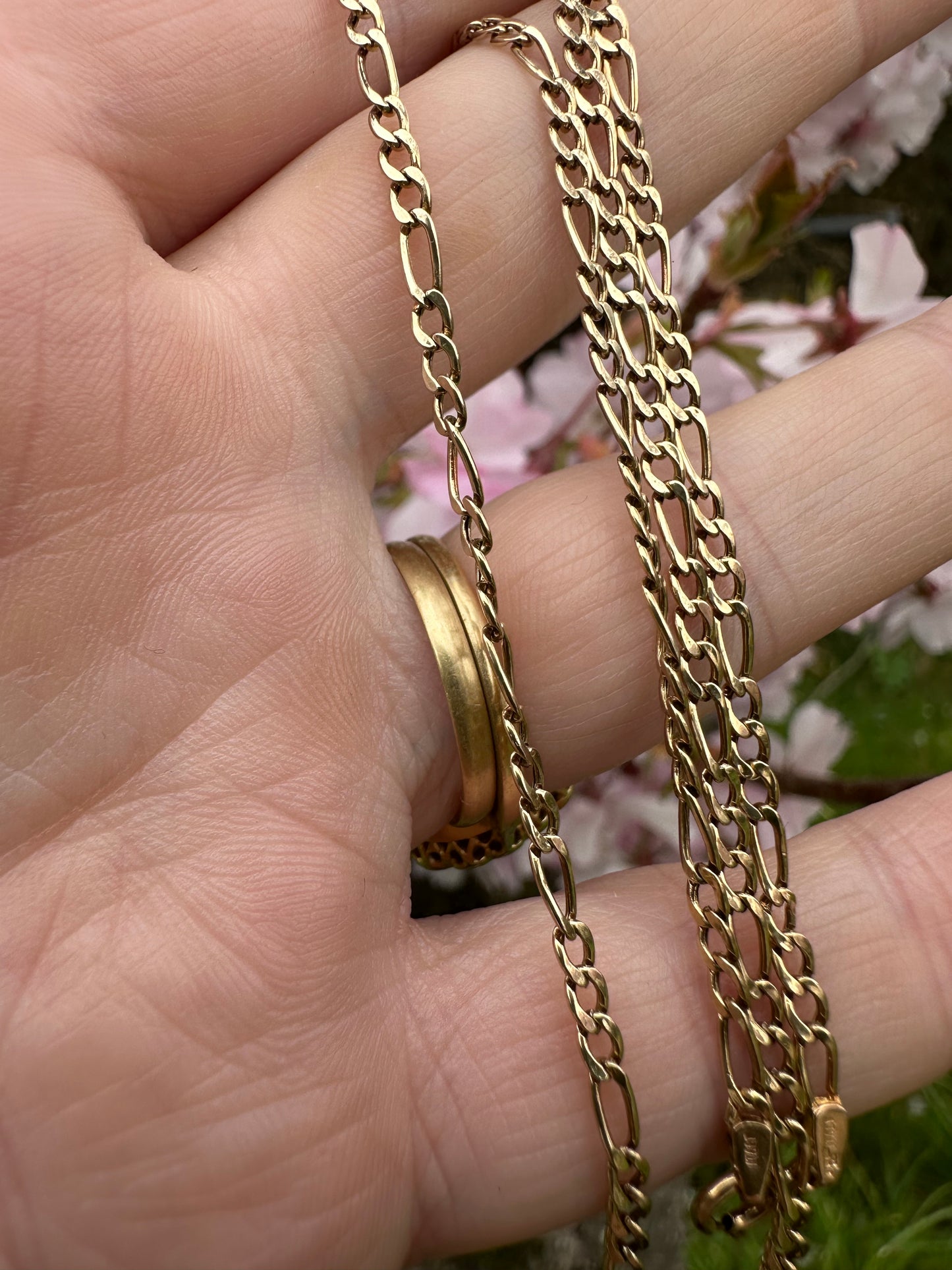 Vintage 9ct Gold Figaro chain