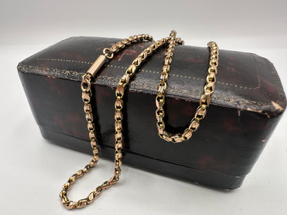 Antique 9ct Rose Gold Tulip chain