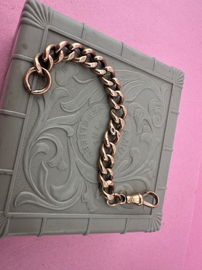 9ct Rose Gold Curb extender