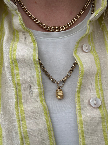 Vintage 9ct Moonshine Barrel charm