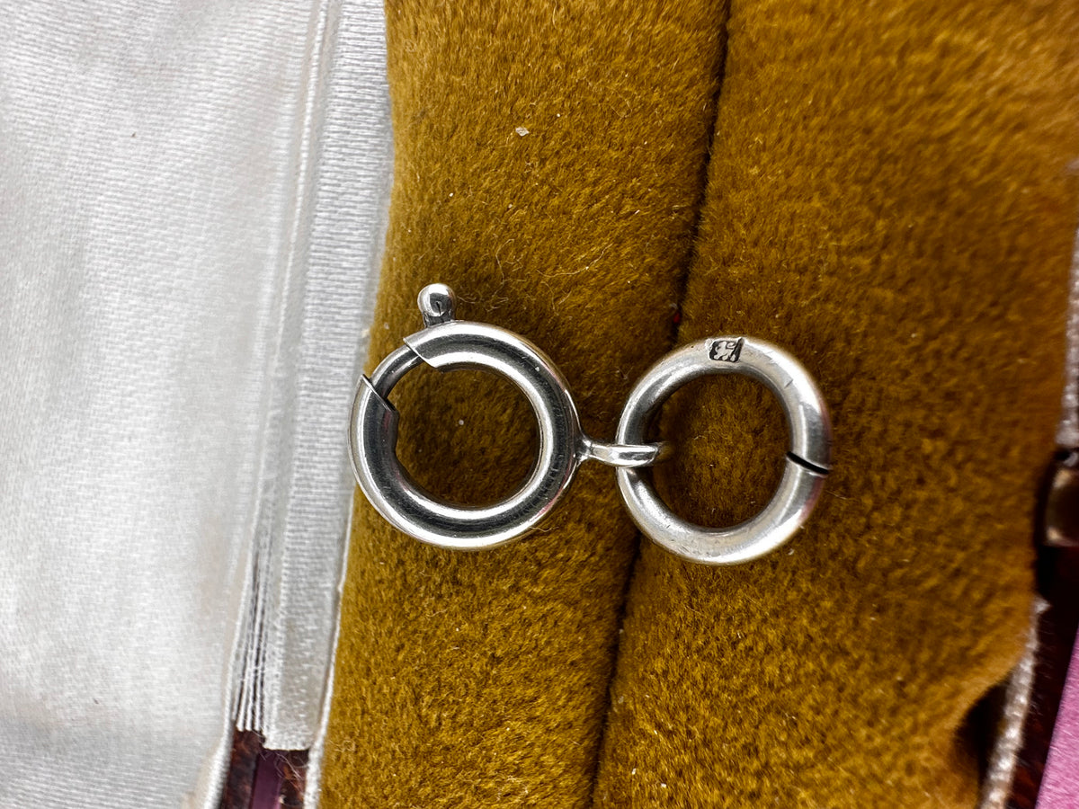 Sterling Silver Bolt clasp