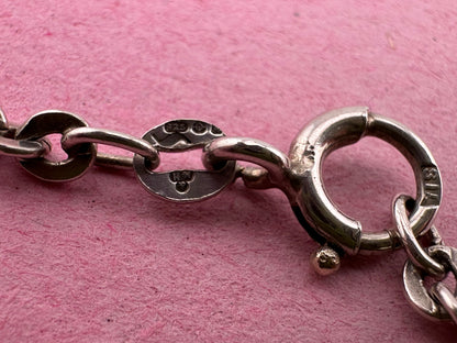 Sterling Silver Flat Cable Chain with Bolt clasp