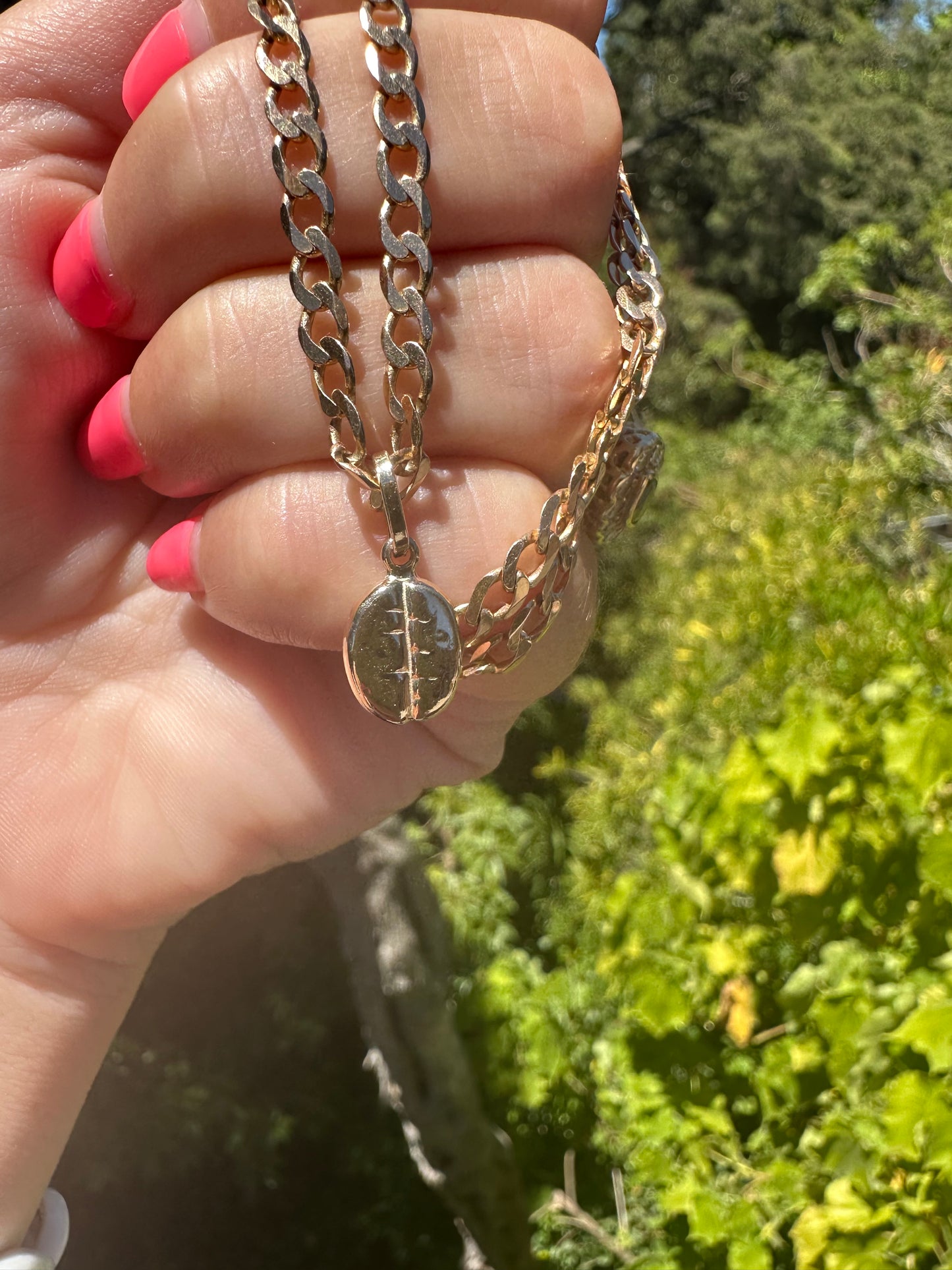 9ct gold Coffee Bean charm