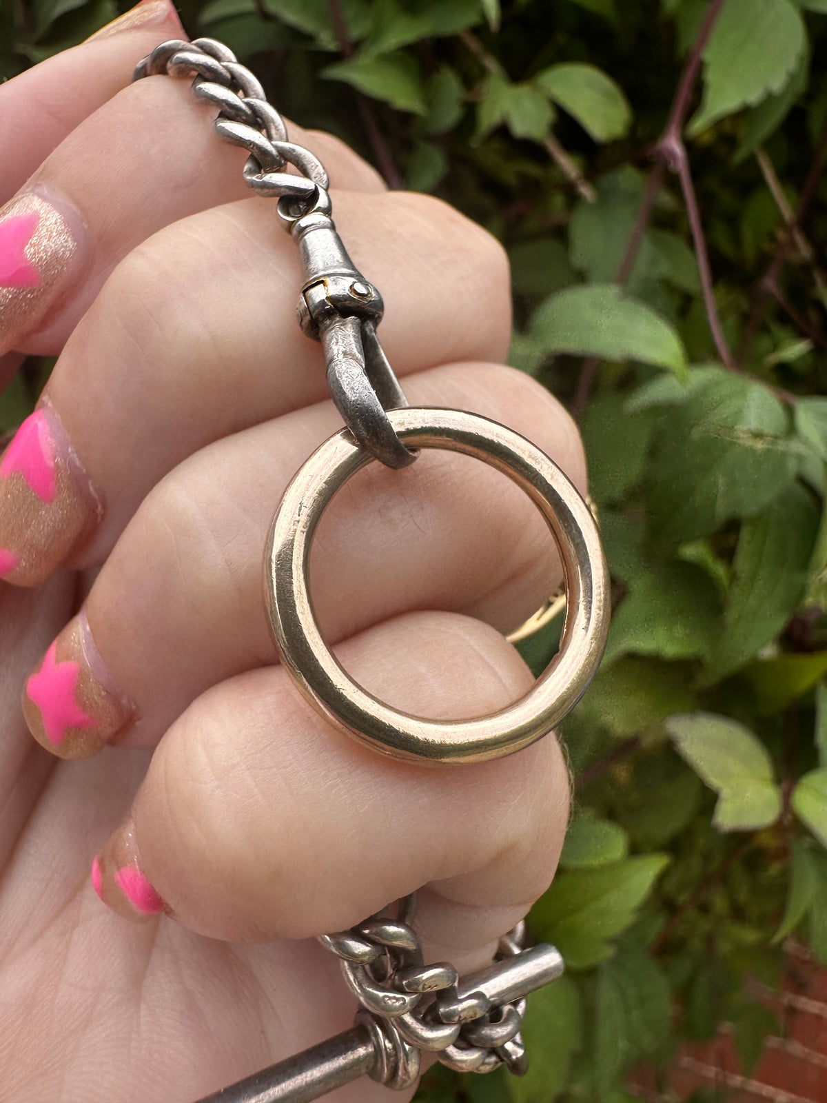 9ct yellow gold chunky plain split ring