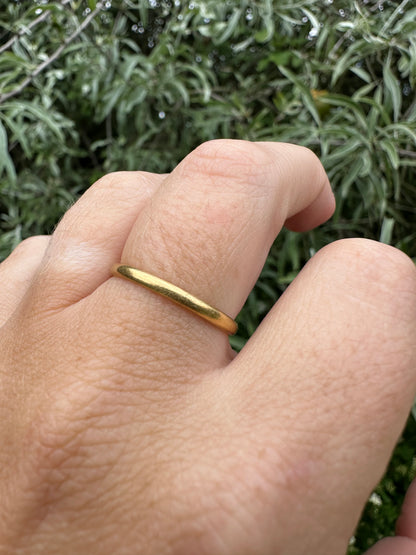 Vintage 22ct Gold thin Band