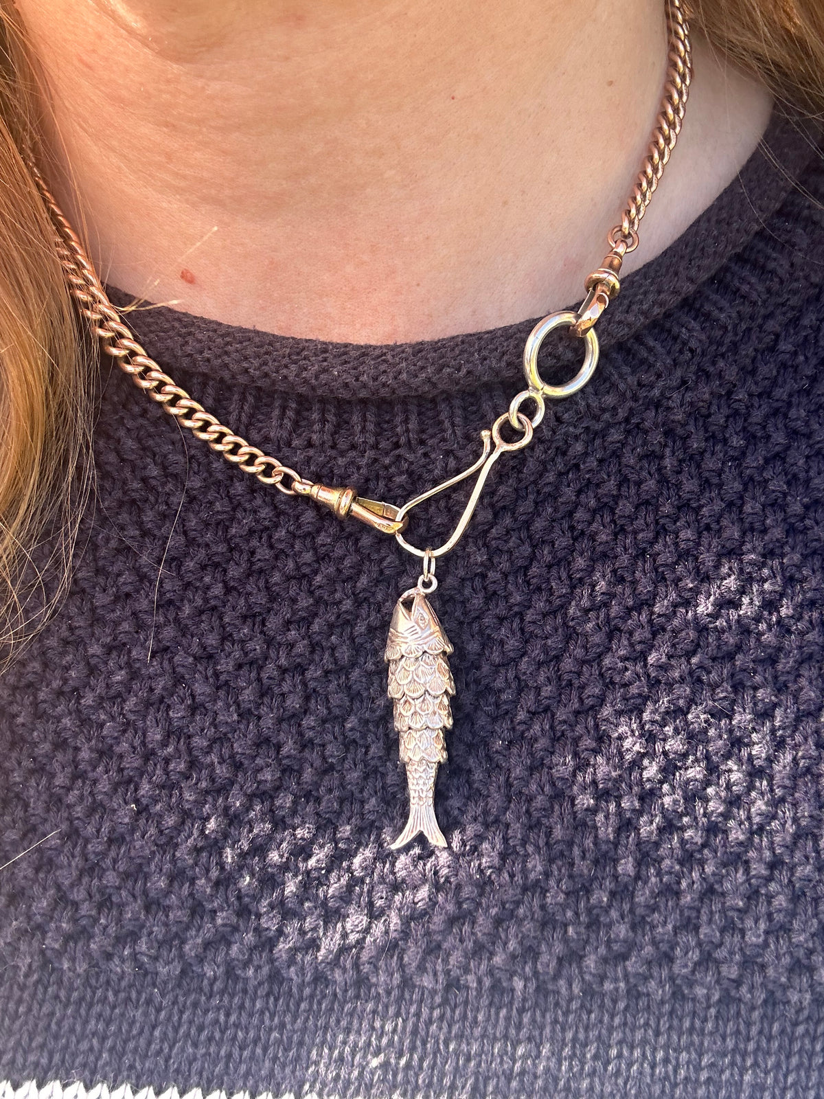 Mix Metal 14ct Shepherds hook & Sterling Silver Loop extender
