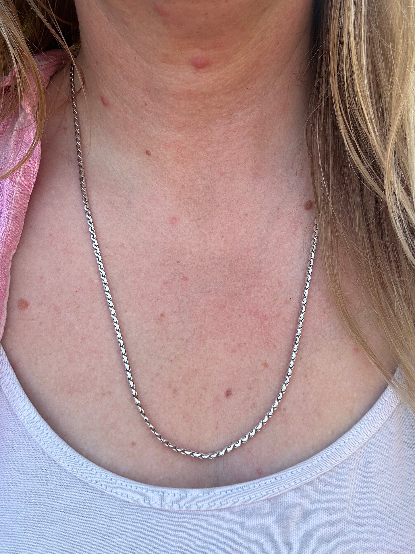 Vintage Sterling Silver S-Link chain