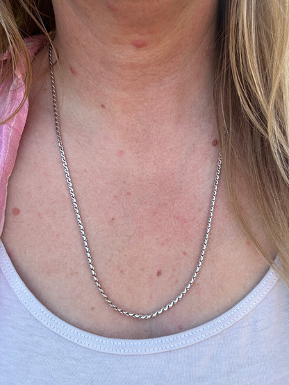 Vintage Sterling Silver S-Link chain