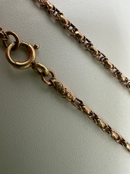 Antique 9ct Gold Wrapped Belcher chain with bolt clasp
