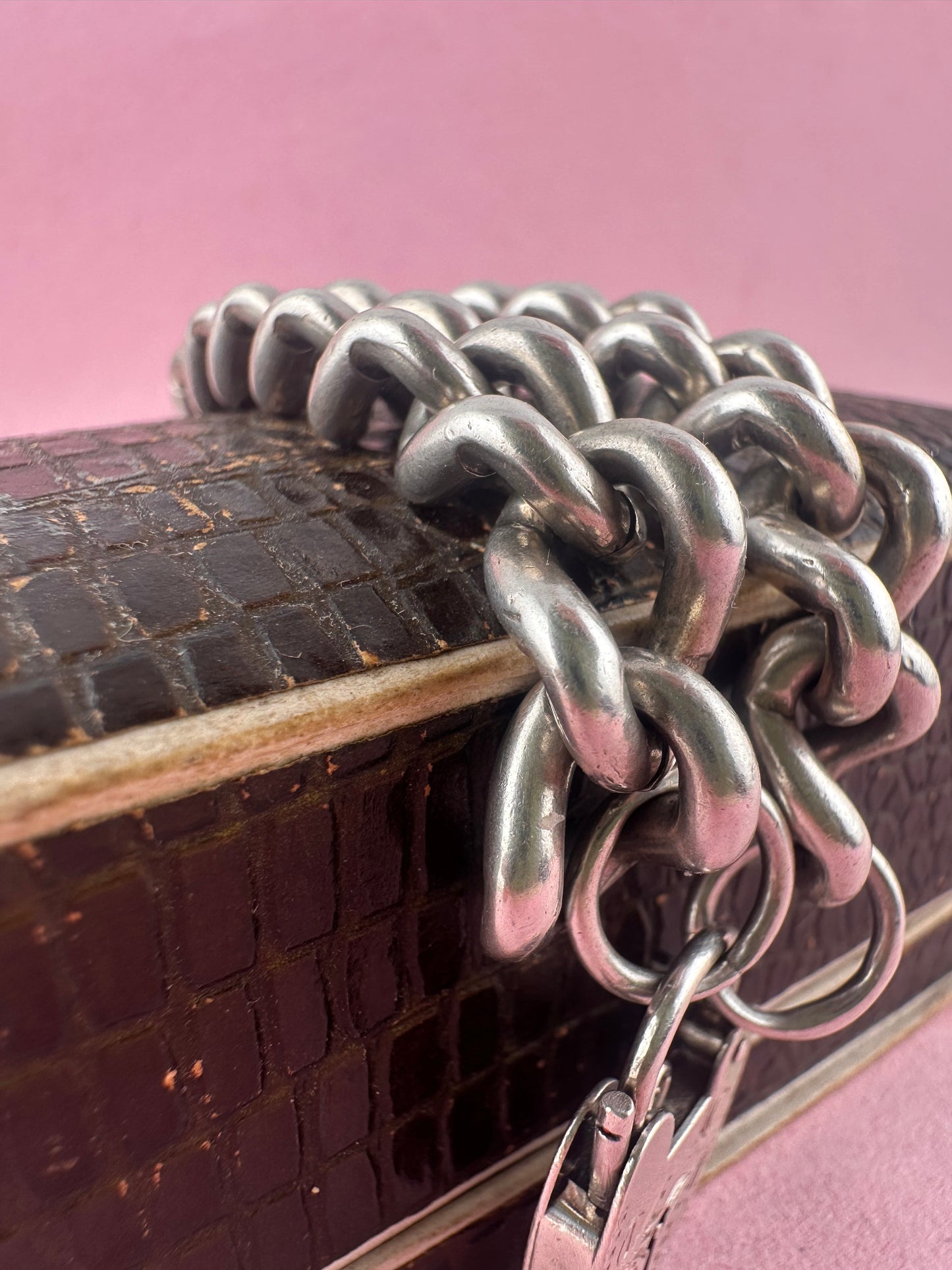 Sterling Silver Chunky curb bracelet with XL engraved heart padlock