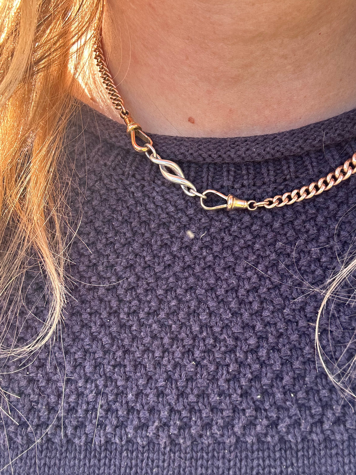 Sterling Silver twist extender- no clasps