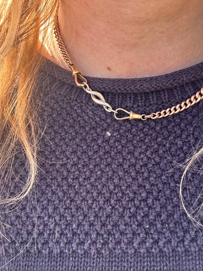 Sterling Silver twist extender- no clasps
