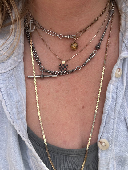 Antique 15ct Gold Bar link chain