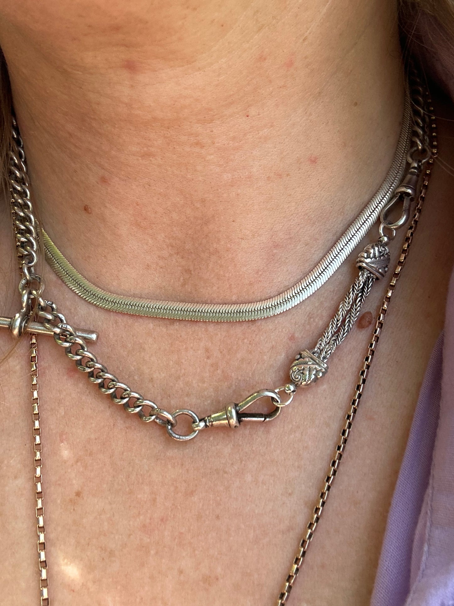 Sterling Silver Flat Herringbone chain